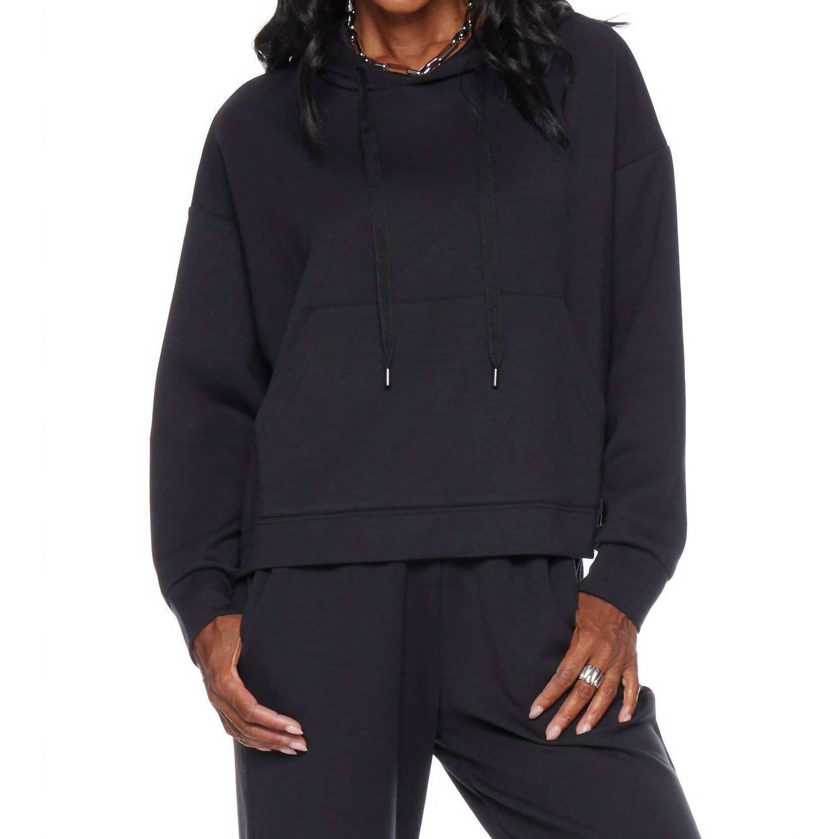 New Withblack Slalba Hooded Sweatshirt In Black
